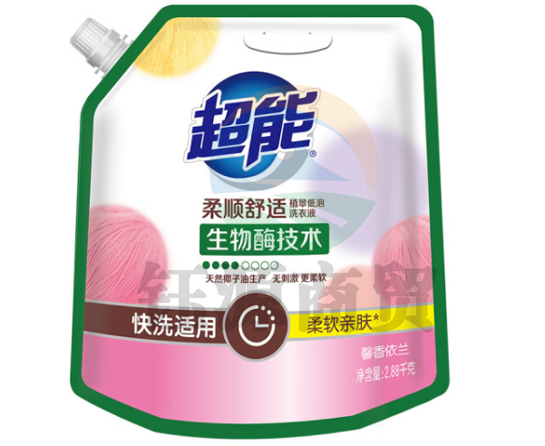 超能 植翠低泡洗衣液 柔顺舒适2.88kg袋装