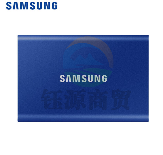 三星（SAMSUNG) 2TB Type-c移动硬盘 固态PSSD T7 超极速NVMe高速传输1050MB/秒 极光蓝MU-PC2T0H