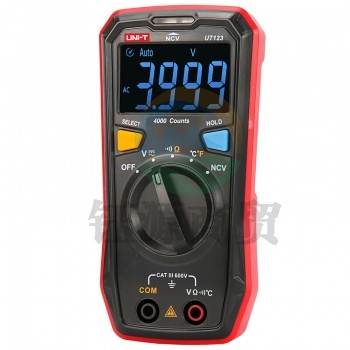 优利德（UNI-T）UT123 家用数字万用表 防烧防误测万能表 自动量程背光型袖珍万用表