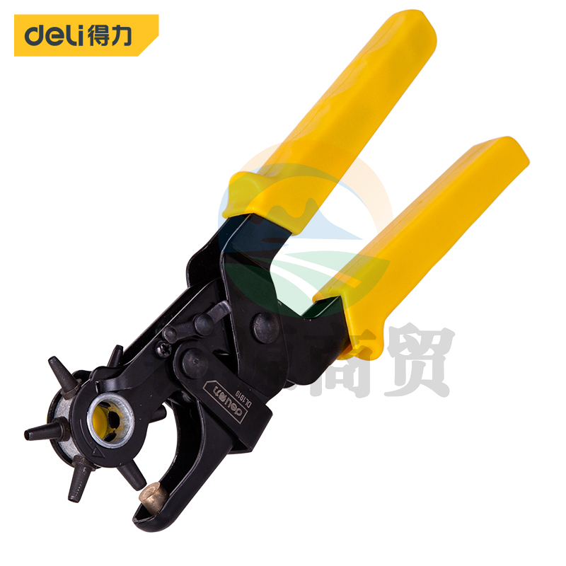 得力(deli)DL1919 重型省力皮带打孔钳腰带皮具打孔器9英寸