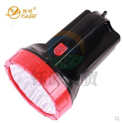 雅格 (YAGE) 充电式LED手电筒/手提灯/防汛抢险探照灯/25灯 强弱双档 YG-3507