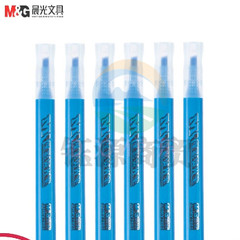 晨光AHMV7603星彩荧光笔（12支/盒）（蓝色）