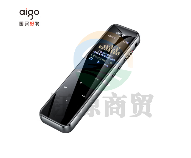 爱国者 aigo 录音笔R6955 16G 触控键 专业高清远距降噪声控录音器 学习培训会议办公 锖色