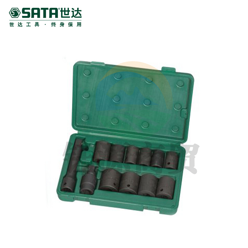 世达 09009 12件套12.5MM系列公制风动套筒组套工具 计价单位:套