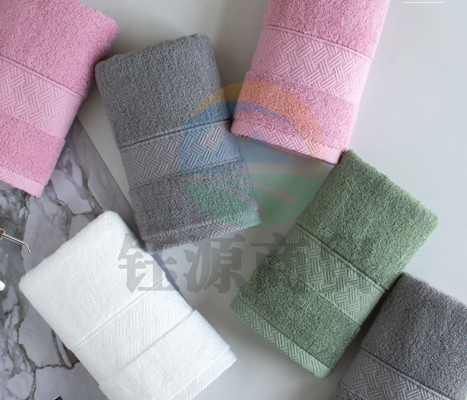 新亚 毛巾 纯棉加厚洗澡毛巾2条装 白色+灰色 34×76cm 125g/条（组）