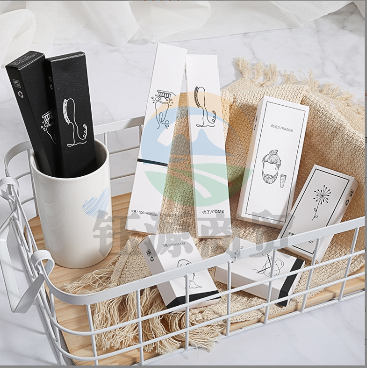 酒店一次性用品六件套含 梳子 、牙具、肥皂、洗发水、沐浴液、浴帽 (100套起订)