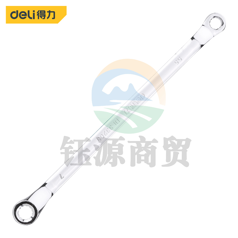 得力DL33205  镜面双梅花扳手5.5*7mm