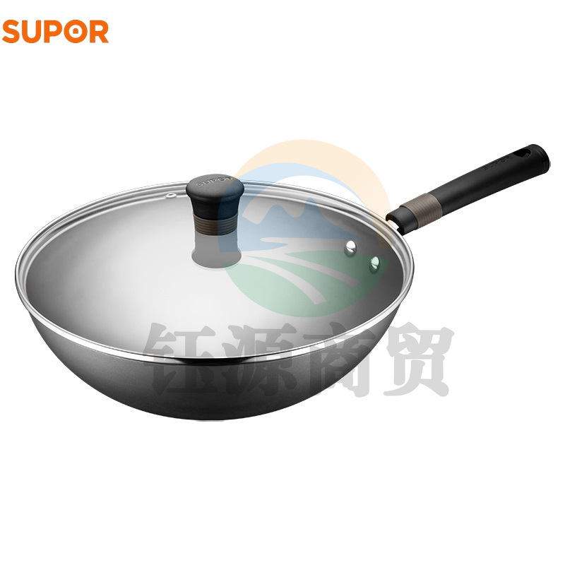 苏泊尔HC30A3 有钛真不锈铁锅 30cm
