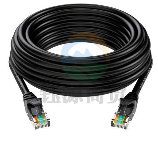 山泽(SAMZHE)CAH-6020 六类网线CAT6类千兆极速8芯双绞 非屏蔽网络跳线成品网线 黑色2米