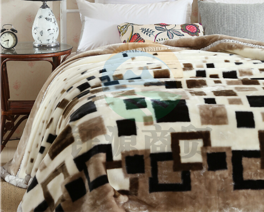 雅鹿·自由自在 毛毯双层拉舍尔毛毯 吉祥如意180*220cm