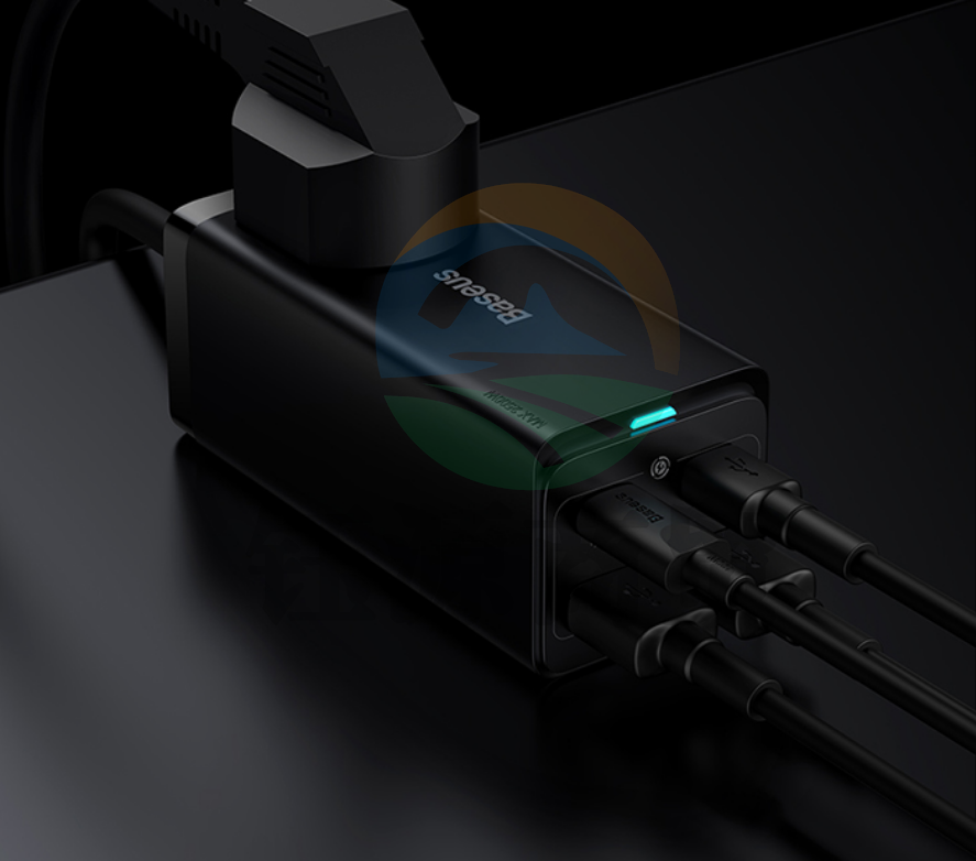 倍思 65W快充插线板氮化镓充电器 大功率插座usb接拖线板五孔充电头插排 适用差旅笔记本手机家电 CCGAN65-1ACC黑