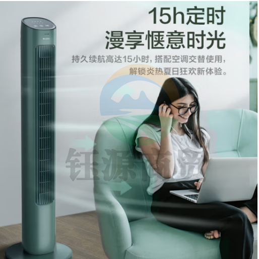 格力（GREE）遥控电风扇节能风扇家用低噪塔式落地扇电扇高颜值塔扇无叶风扇 (FL-08X61Bag)