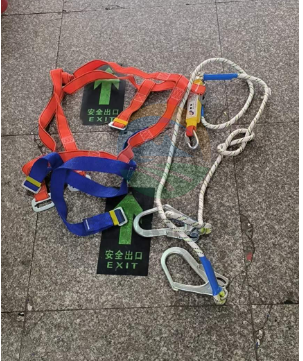 五点式双钩绳耐磨户外施工电力电工安全带