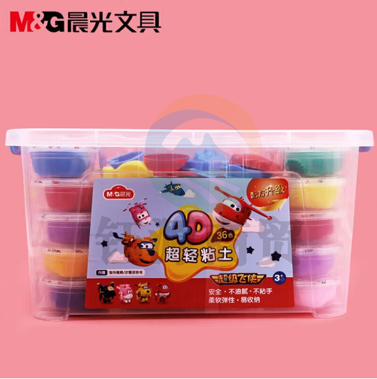 晨光超轻粘土超级飞侠盒装36色JKE03982