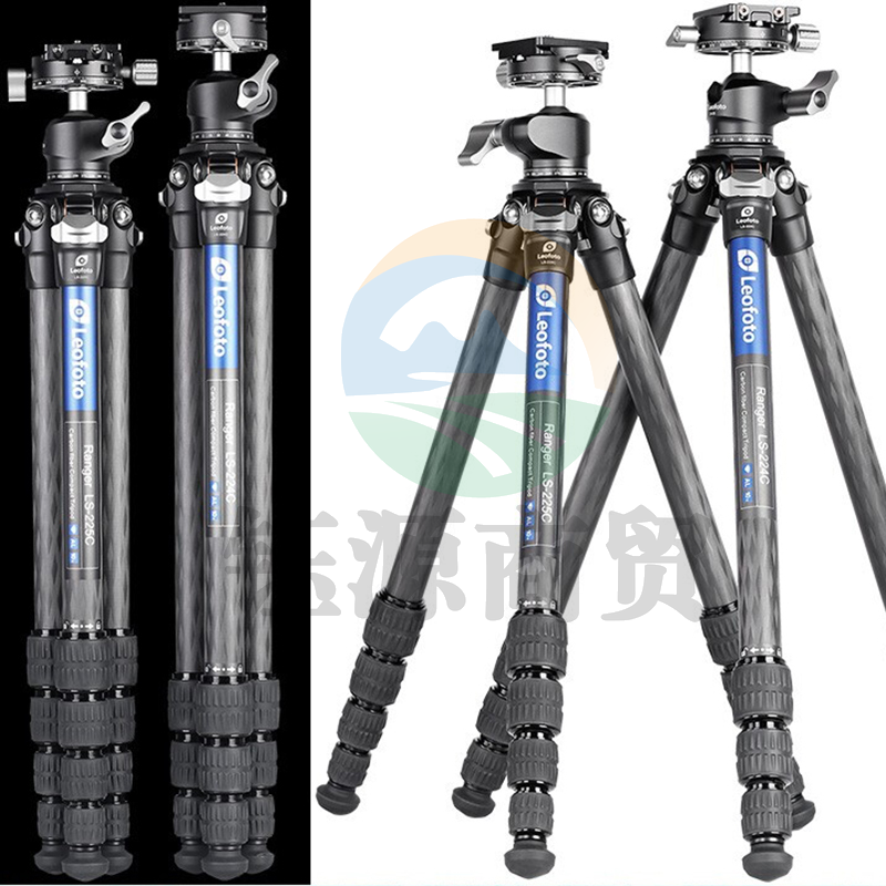 徕图 三脚架 LS-225C+LH-25R 碳纤维，22管径，5节，三脚架+云台套装，球形云台