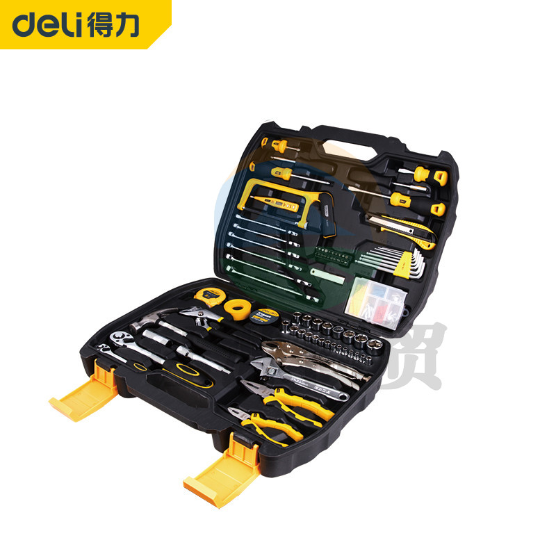 得力(deli) DL5967家用多功能五金工具箱手动工具套装155件
