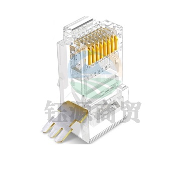 山泽WL-5100 超五类水晶头 超5类RJ45网络水晶头 8P8C电脑网线接头 Cat5e水晶头 100个/包
