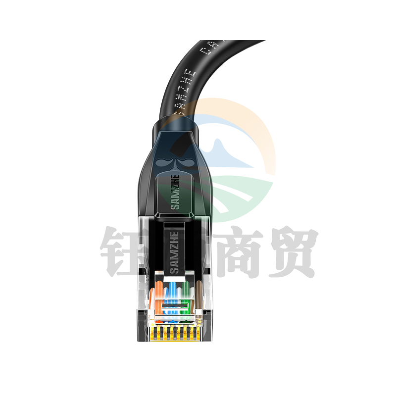 山泽（SAMZHE)TZB-6005六类千兆八芯网线黑色0.5米