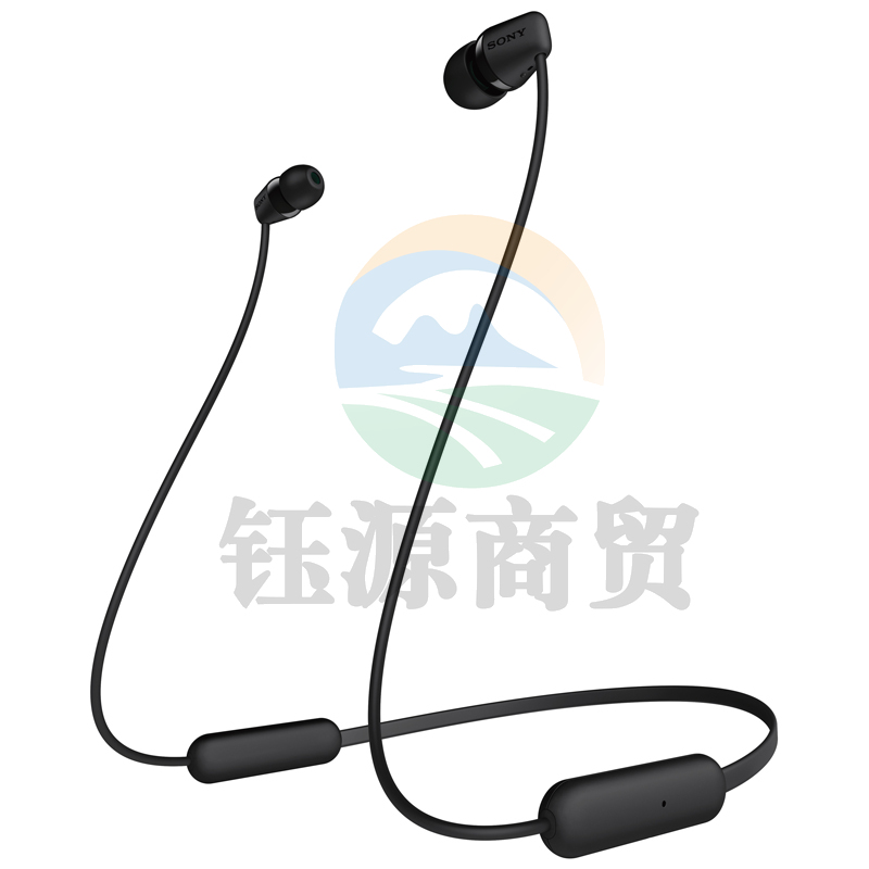 索尼（SONY） WI-C200 颈挂入耳式无线蓝牙耳机挂脖式耳麦立体声 黑色