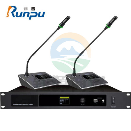 润普RP-962-2 数字无线会议系统话筒手拉手/视频会议大型会议麦克风/无线跟踪主机系统