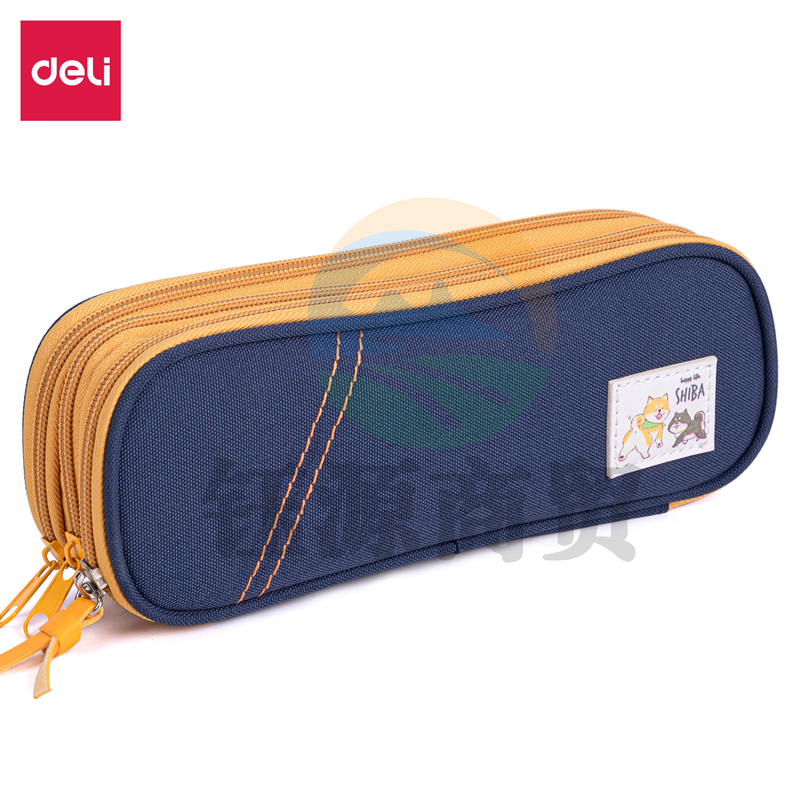 得力67073 笔袋(蓝色)(只)