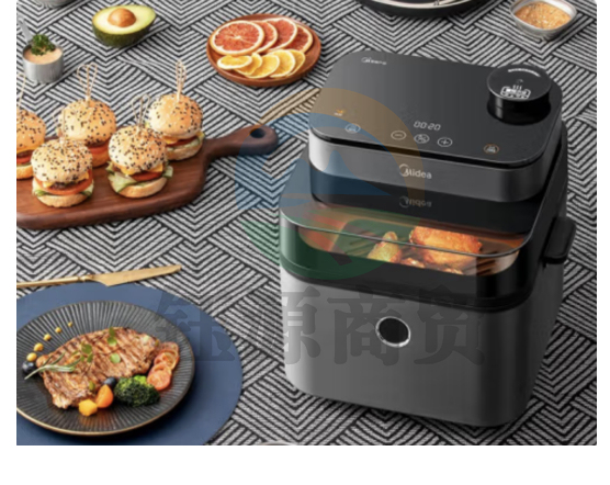 美的 KZS7301XM 空气炸锅 7.3L大容量智能多功能WIFI可视窗口 超嫩力水雾嫩烤箱易清洗