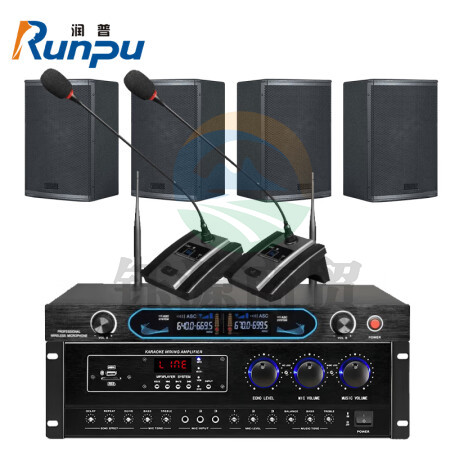 润普RP-E602 会议室音频系统/音响组合/影院KTV音响功放无线麦克风套装