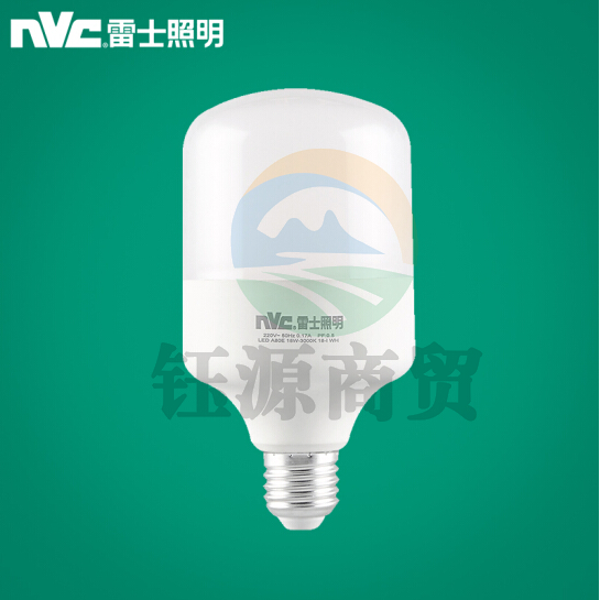 雷士照明（NVC）LED光源节能灯泡 E27大螺口家用商用大功率灯泡 18瓦白光球泡