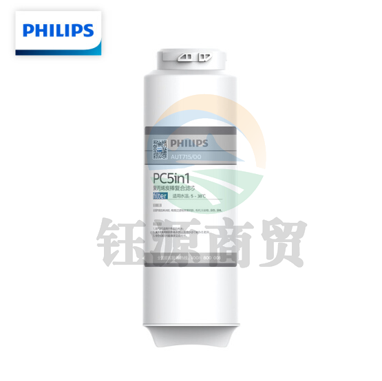 飞利浦（PHILIPS）AUT715/00 家用净水器小方盒原装五合一复合滤芯（适配设备2033/2036/2037/3038）  cyg-2021072813817