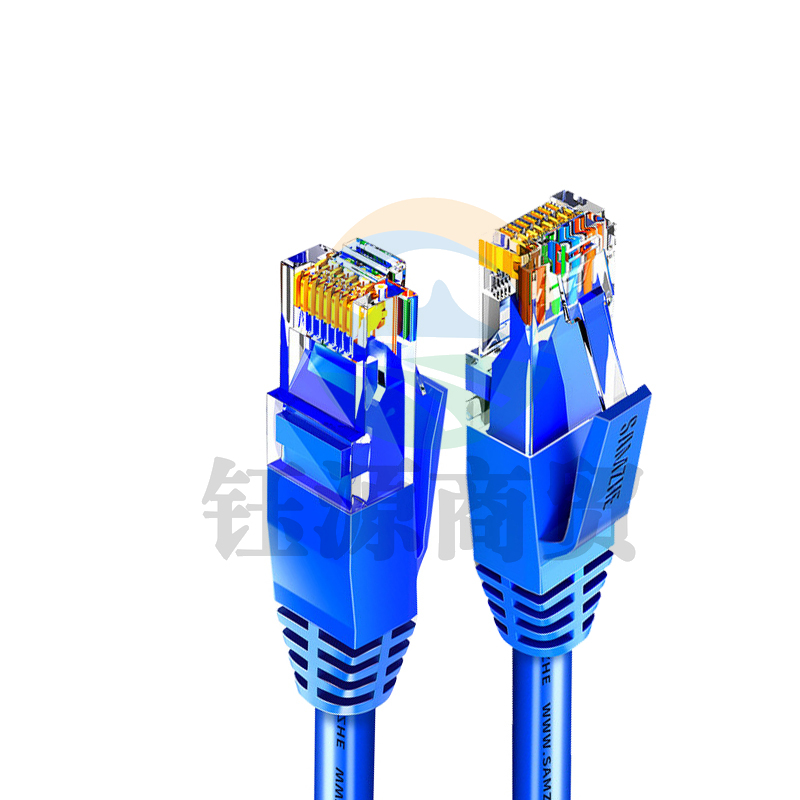 山泽（SAMZHE)TMA-6050CAT6类六类千兆八芯双绞成品网络跳线蓝色5米