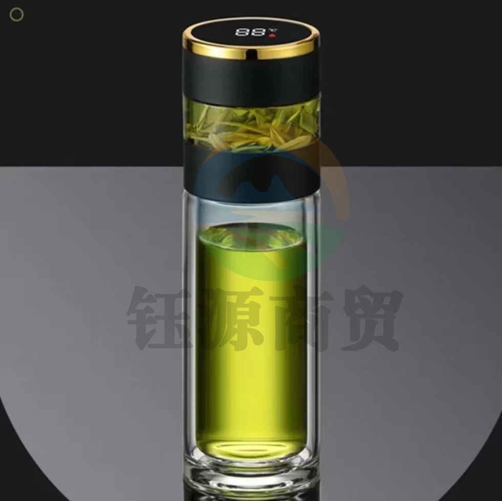 泡茶杯茶水分离杯 带数显