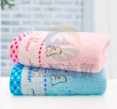 金号 无捻提缎绣毛巾5146 2条装