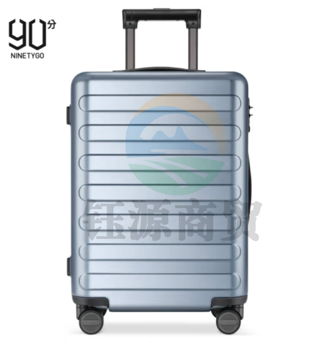 90分 拉杆箱28英寸 商旅两用旅行箱男女PC耐磨托运箱 密码箱轻音万向轮行李箱七道杠 暗夜黑