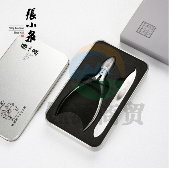 张小泉 黑武士系列不锈钢鹰嘴钳 嵌甲钳 指甲锉两件套装H41030100