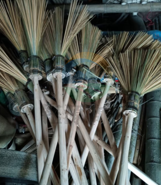 纯手工竹子编洗锅刷 不沾油污竹刷把刷子 学校食堂 加长 锅刷 工厂用大锅款加长木把子长约100厘米