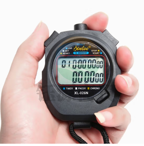 戈顿 GEDUN 秒表计时器 电子计数2排10道比赛运动会防水体育田径游泳户外运动健身训练多功能 黑色