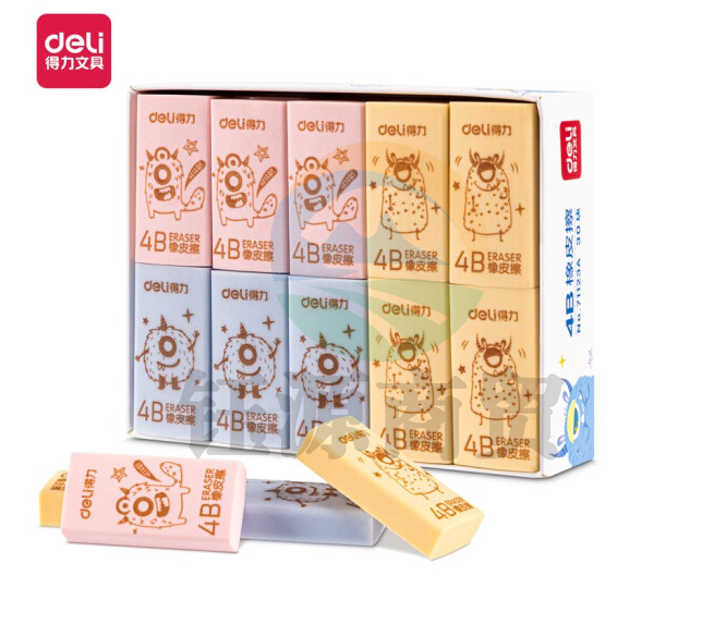 得力71123A 美术绘图橡皮 30块/盒