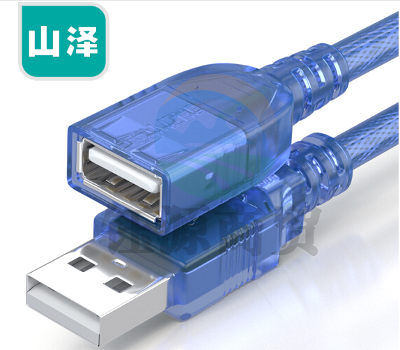 山泽（SAMZHE）TML15 USB延长线 usb2.0数据连接线 公对母AM/AF 电脑鼠标键盘读卡器加长线 1.5米