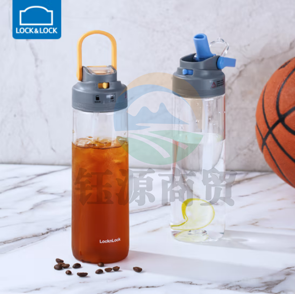 乐扣乐扣（LocknLock）ABF785 Tritan材质花蕾吸管杯自带安全锁运动水杯750ML 颜色备注