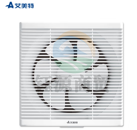 艾美特Airmate XF2560H 换气扇窗式排气扇厨房低噪抽风机排风扇卫生间10寸墙用抽风机【开孔295*295】带面罩
