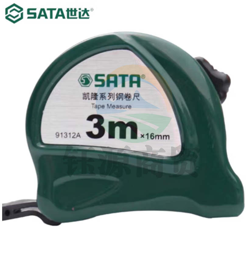 世达（SATA）91312A 钢卷尺 盒尺 3Mx16MM