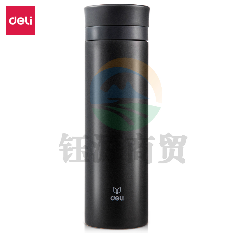 得力17658保温杯(310ml)(深灰)(1个/盒)