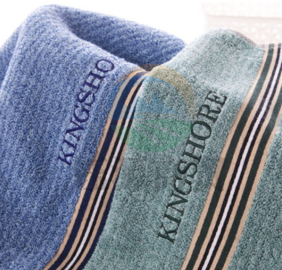 金号 A060 纯棉提锻绣花面巾（两条装） 78*34cm 彩色