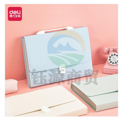 晨光莫兰迪色系密码锁风琴包AWTN1782