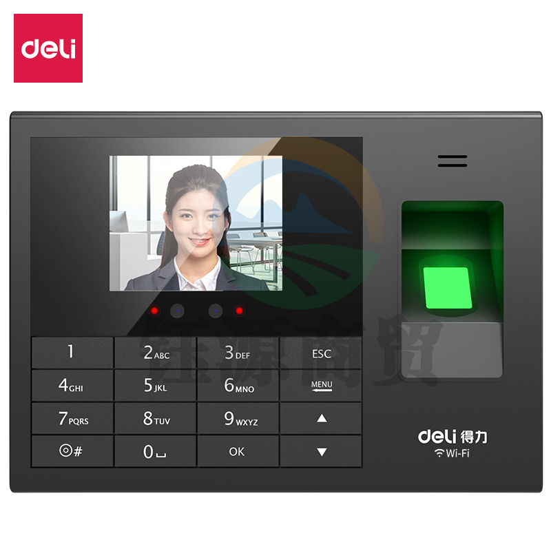 得力(deli)3765CN智能云考勤机 人脸指纹识别打卡机 手机打卡考勤机 在线考勤管理 可插网线版