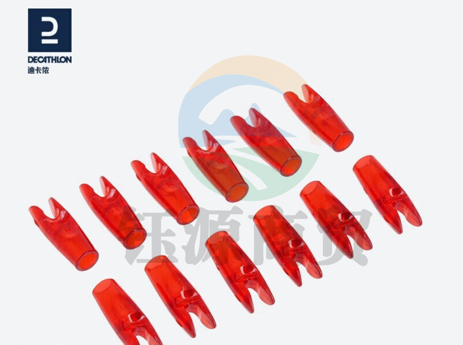 迪卡侬 反曲弓箭扣 带别针易装卸 适配Club900箭支GEOLOGIC红色12支装-2090064