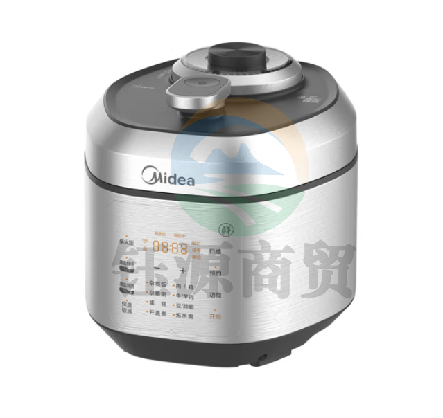 美的EYL5040 不锈钢内胆电压力锅 5L底盘加热多功能防溢