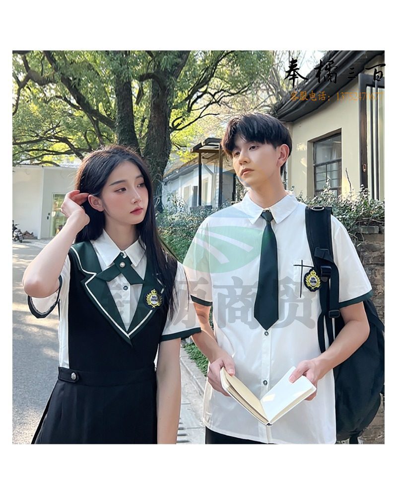 博远 班服学院风高中生毕业照服装JK制服夏季小学生诗歌朗诵演出服裙子