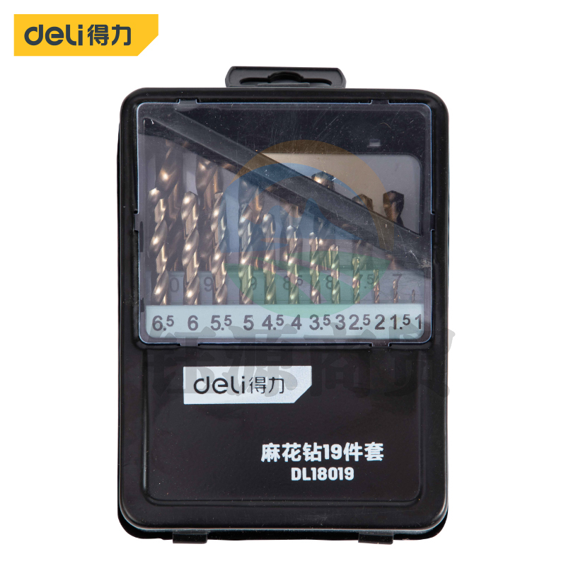 得力DL18019 19件套麻花钻Φ1-10mm