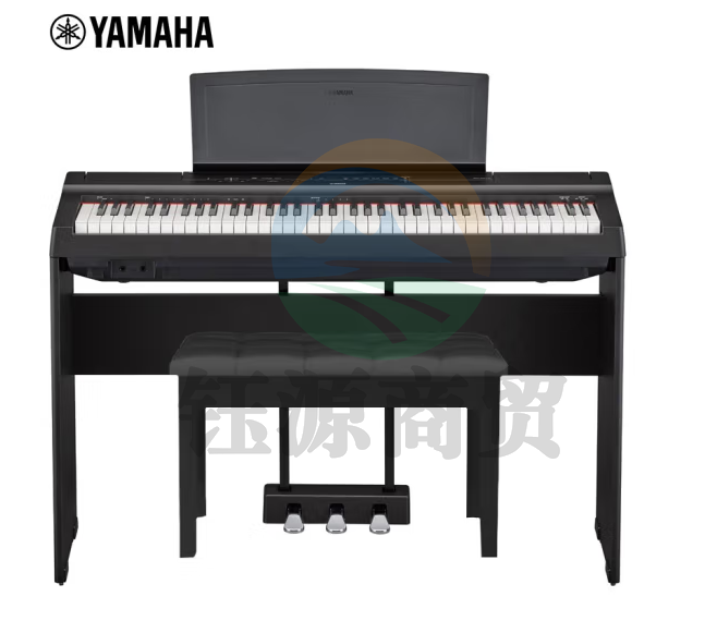 雅马哈（YAMAHA）电钢琴73键重锤P121数码钢琴 初学官方标配+全套配件黑色